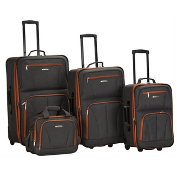 Rockland 4 PC LUGGAGE SET - CHARCOAL F32-CHARCOAL - main